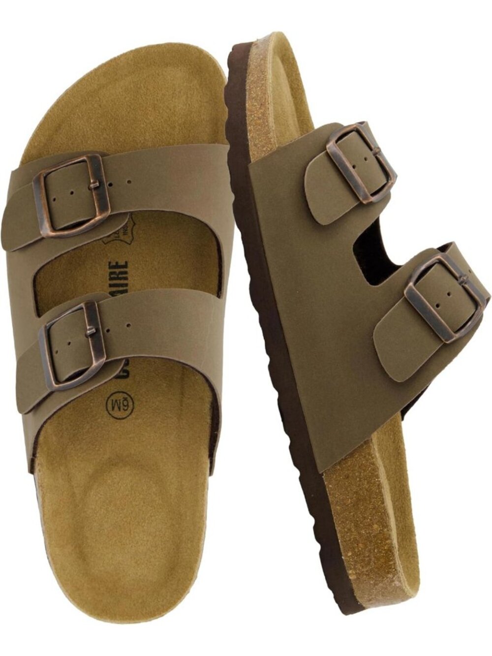 Comfortable Cork Slide Sandals for Women | Cushioned Footbed, Stylish